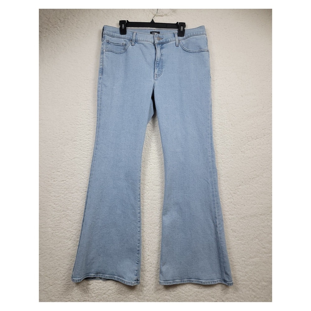 Express Light Blue Flare Jeans